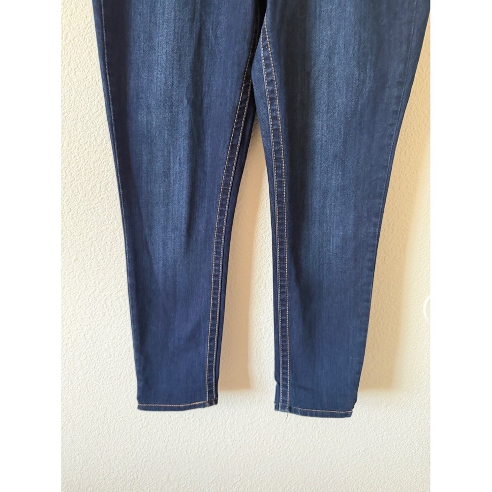 Seven7 Plus Size Tummyless High Rise Skinny Jeans Dark Wash Blue Size 12 - Picture 9 of 16